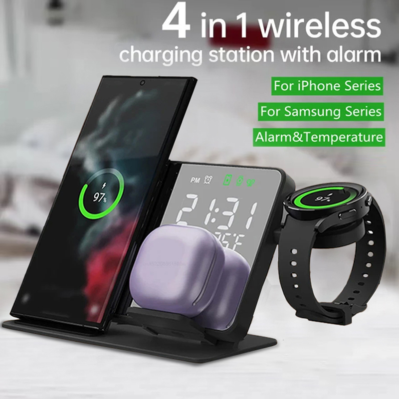 Iwatch Smartwatch - Беспроводное зарядное устройство, подставка для будильника,
