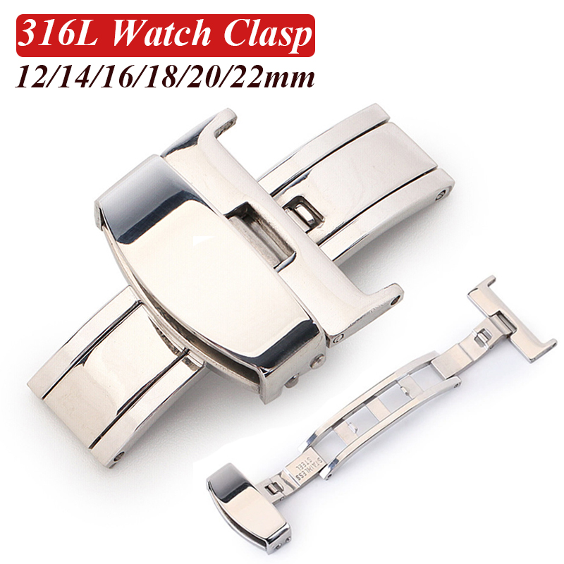 Replacement Watch Bracelet - Нержавеющая сталь 316L, пряжка-бабочка, ремешок для