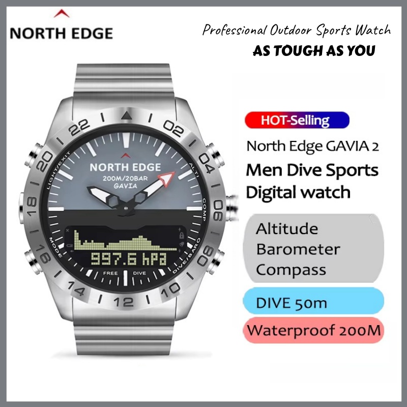 Smartwatch Army Watches For Men - Смарт-часы NORTH EDGE класса люкс для
