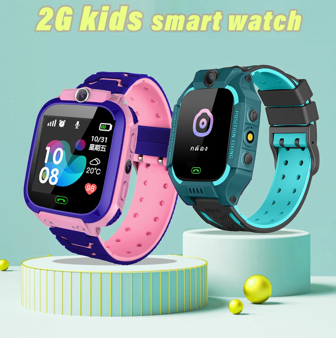 Smartwatch Watches Gift For Girls - Q12 Детские Смарт-часы 2G SOS-вызов LBS