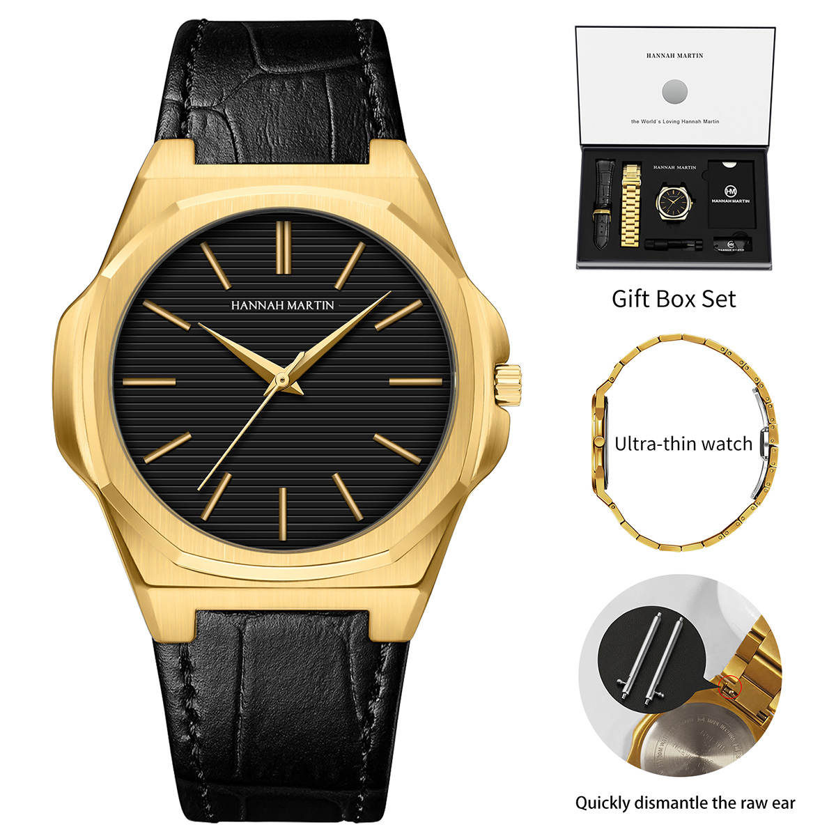 Anti-Magnetic Watch - Женские часы Hannah Martin, 40 мм,