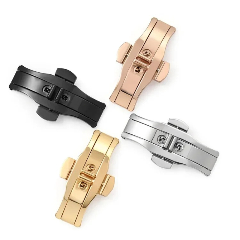 Replacement Watch Bracelet - Полированная застежка-бабочка из нержавеющей стали для