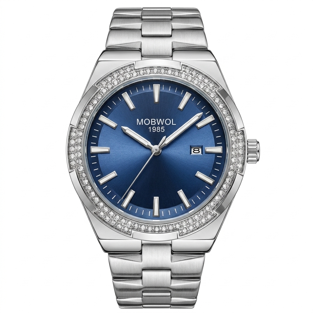Anti-Magnetic Watch - MOBWOL Элегантные мужские кварцевые часы из