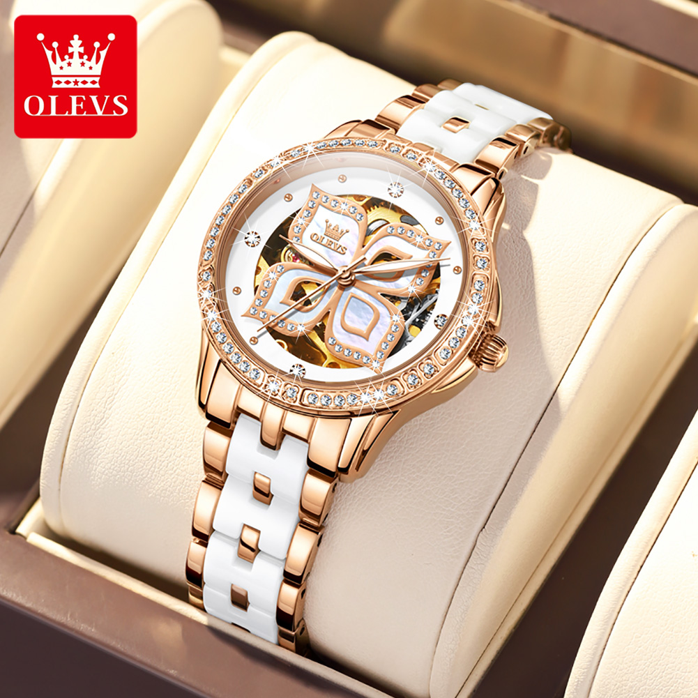 Anti-Magnetic Watch - OLEVS 6612 Модные женские часы с