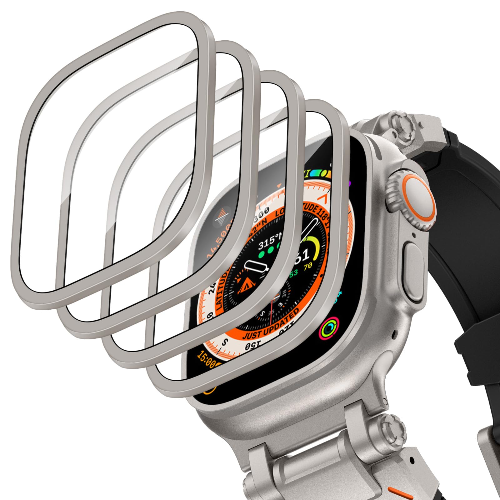 Smartwatch Apple Watches For Men - Чехол из алюминиевого сплава + закаленное