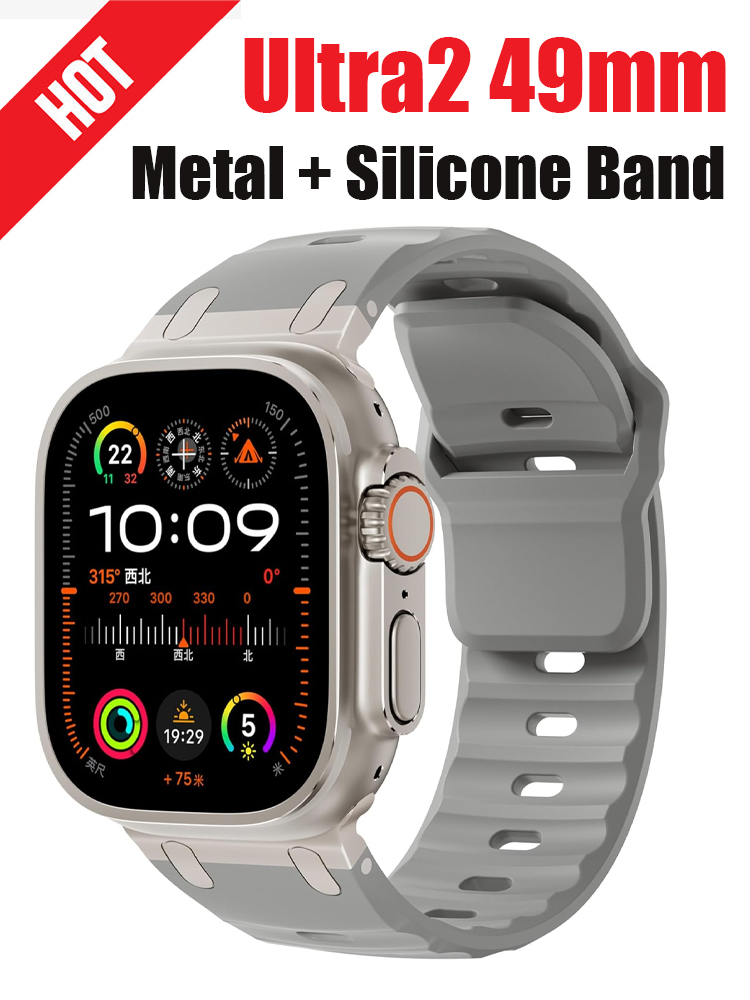 Smartwatch Apple Watches For Men - Металлический + силиконовый ремешок для Apple