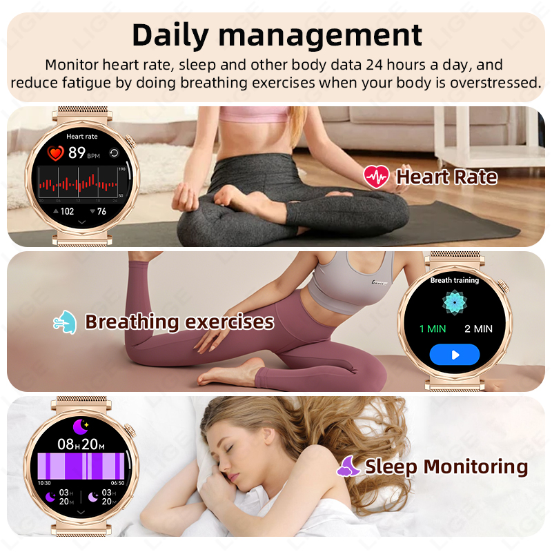 LIGE 2026, новые умные часы дл – обзор и цена Smartwatch Ladies Watches For Women