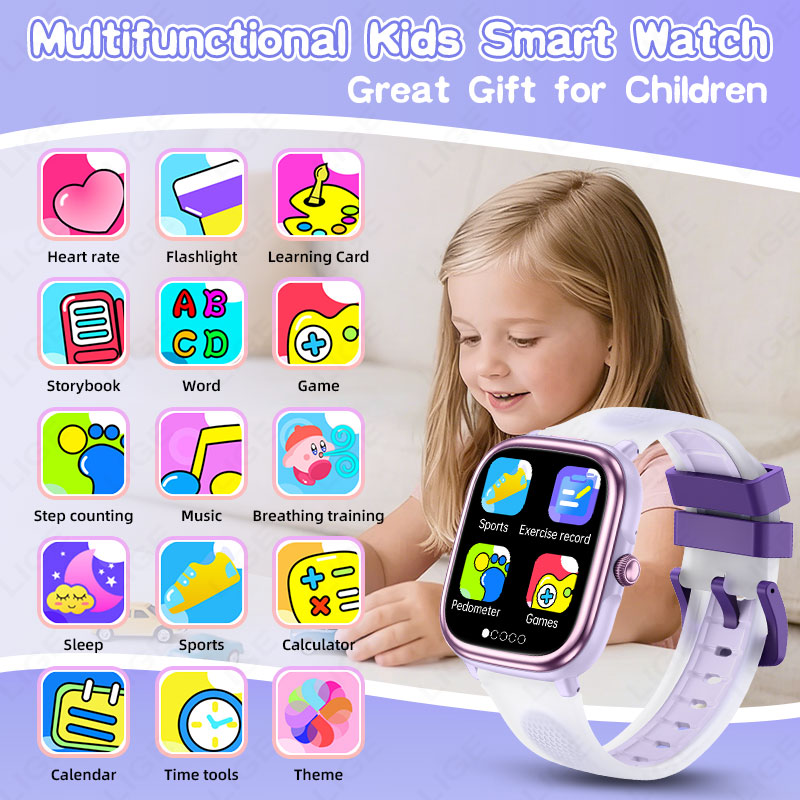 Детские умные часы LIGE, 1,83  – обзор и цена Smartwatch Watches Gift For Girls