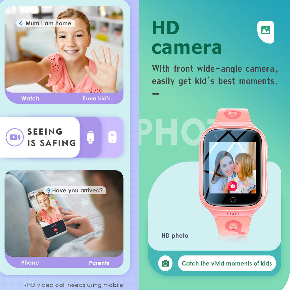 Детские Смарт-часы, 4G, 1000 м – обзор и цена Smartwatch Digital Watches For Girls
