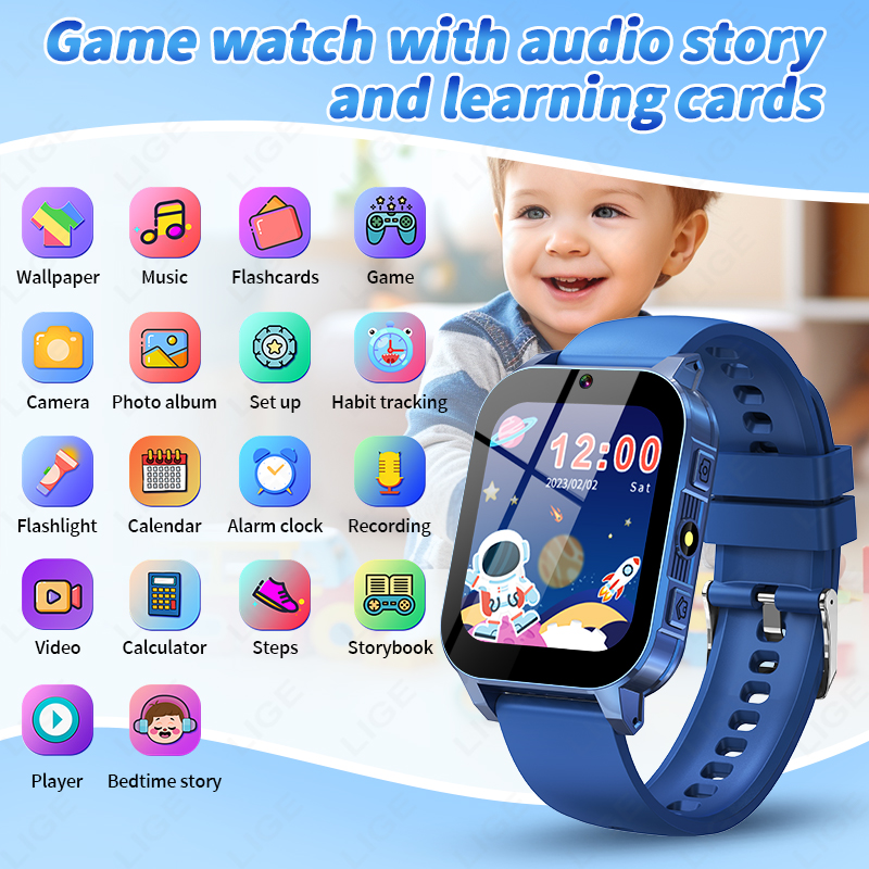 Детские умные часы LIGE, обуча – обзор и цена Smartwatch Watches Gift For Girls