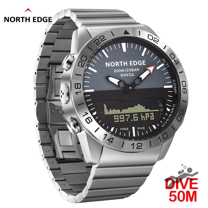 NORTH EDGE Мужские часы для да – обзор и цена Smartwatch Army Watches For Men
