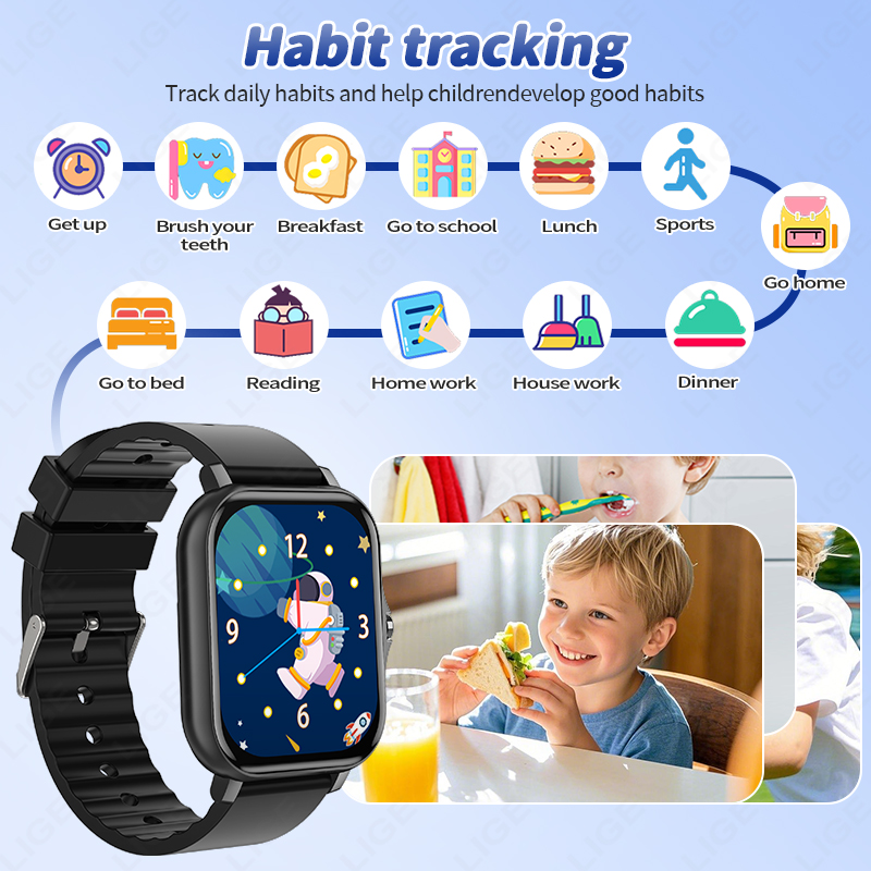 LIGE 2025 Звуковые книги Детск – обзор и цена Smartwatch Watches Gift For Girls