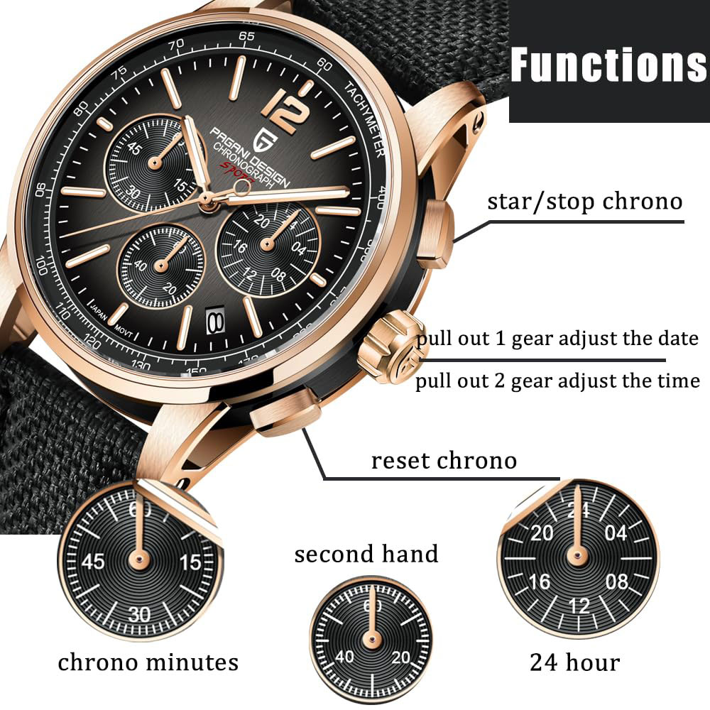 PAGANI DESIGN новые мужские ча – обзор и цена Anti-Magnetic Watch