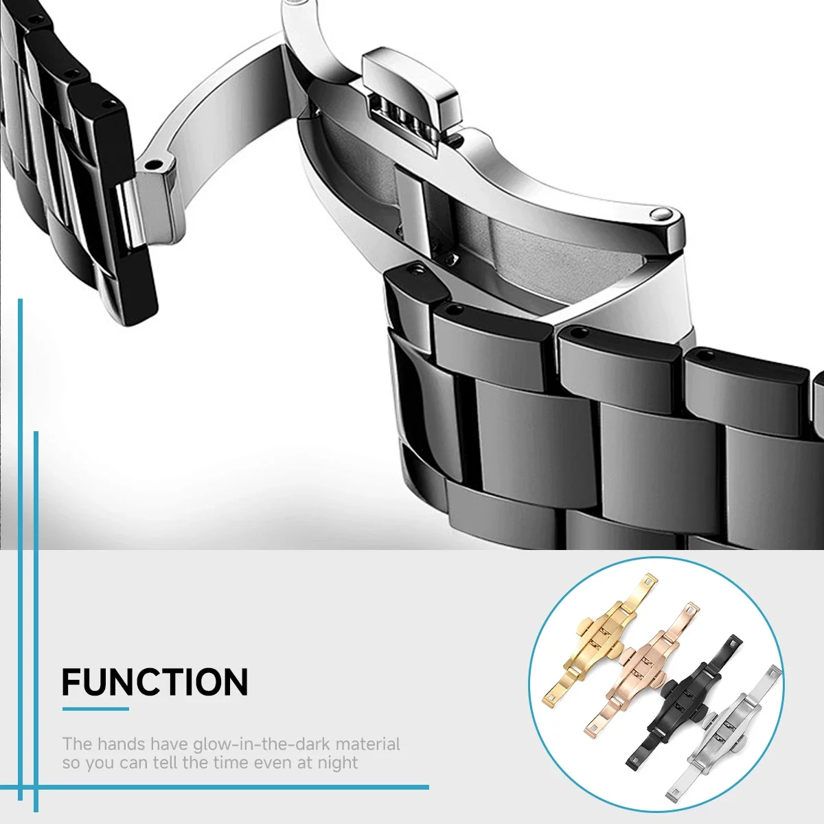 Полированная застежка-бабочка  – обзор и цена Replacement Watch Bracelet