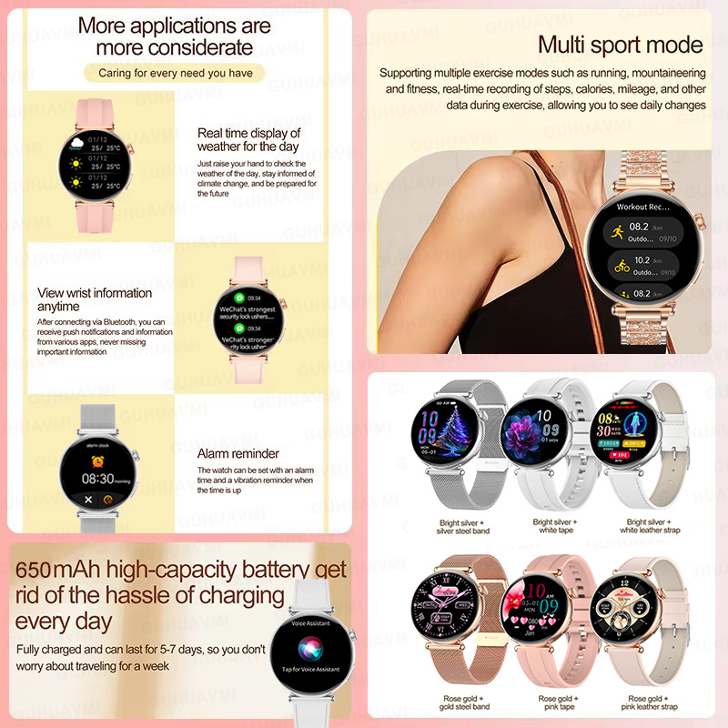 Новые 1,27-дюймовые умные часы – обзор и цена Smartwatch Ladies Watches For Women