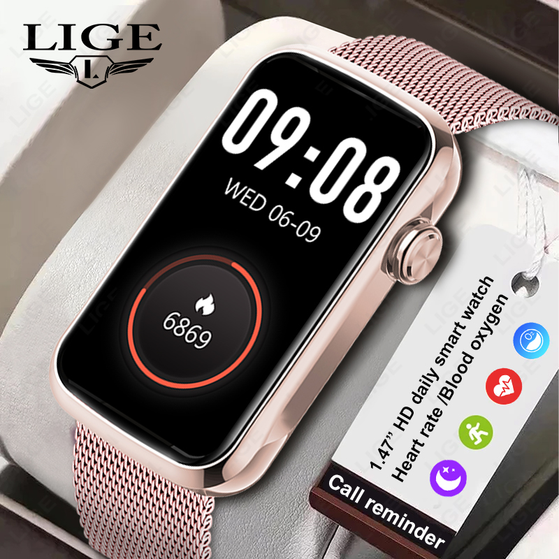 LIGE 1,47 ''Смарт-часы для жен – обзор и цена Smartwatch Ladies Watches For Women