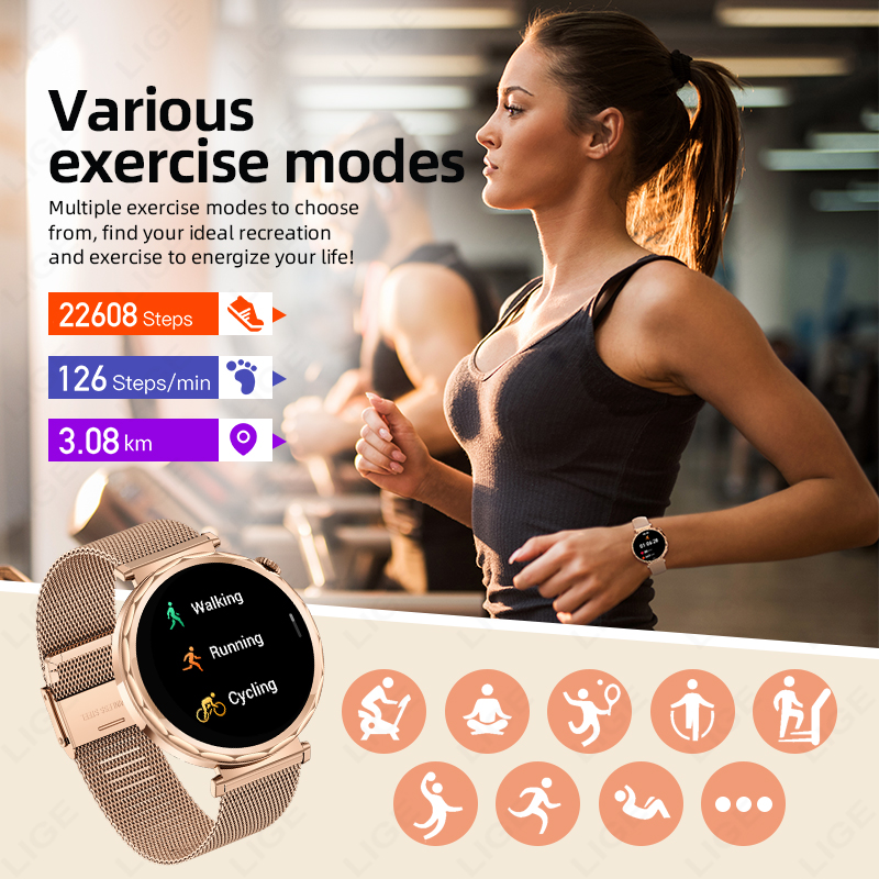 LIGE 2026, новые умные часы дл – обзор и цена Smartwatch Ladies Watches For Women