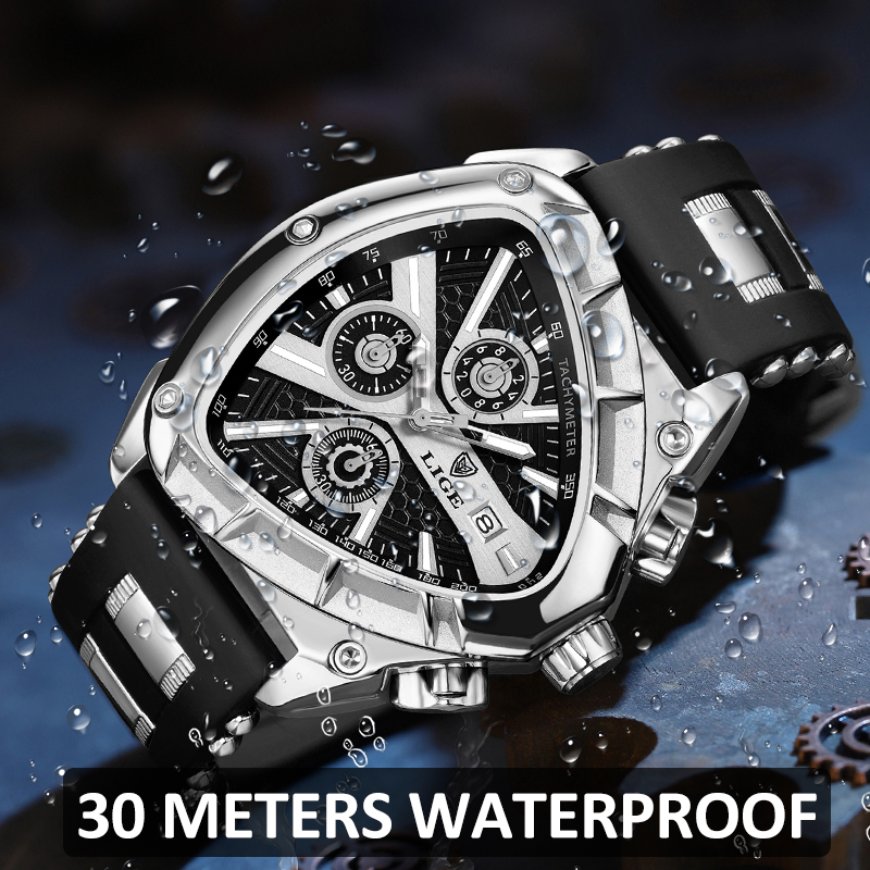 LIGE модные мужские часы треуг – обзор и цена Smartwatch Army Watches For Men