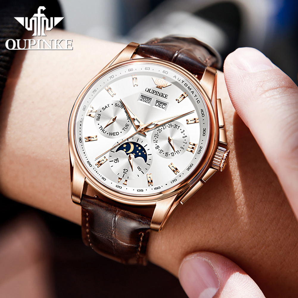 OUPINKE мужские часы повседнев – обзор и цена Anti-Magnetic Watch