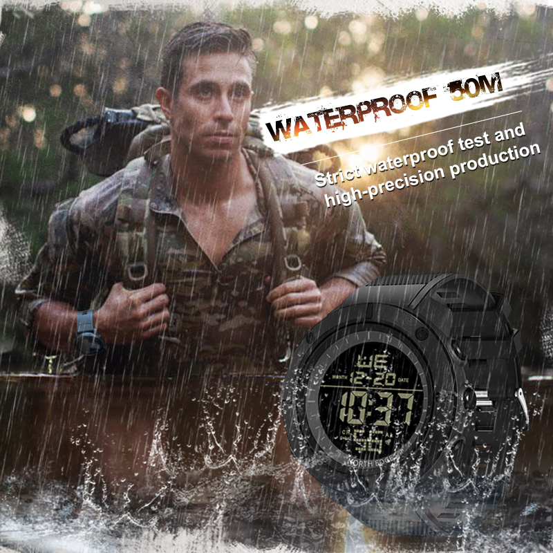 Часы NORTH EDGE мужские цифров – обзор и цена Smartwatch Army Watches For Men