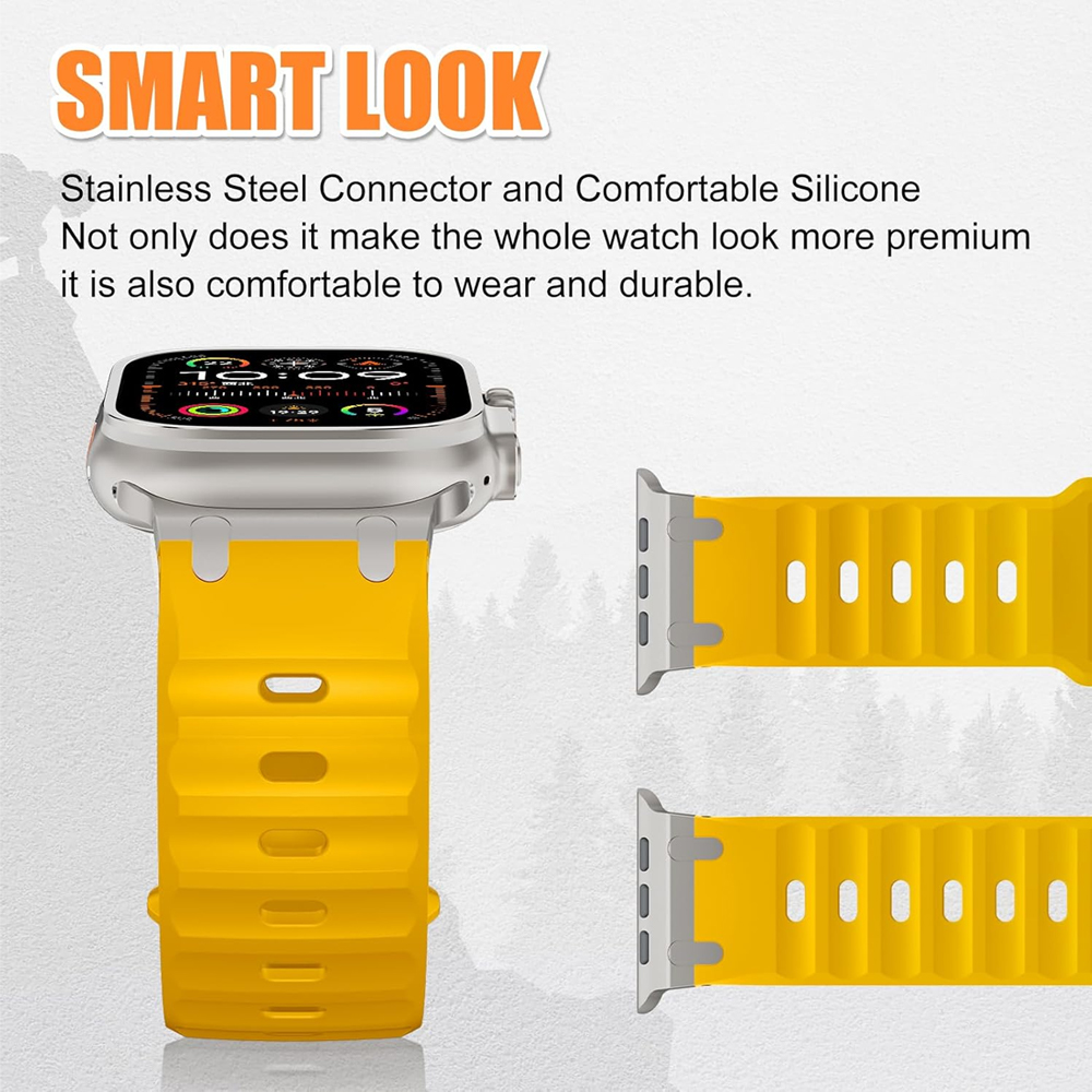 Металлический + силиконовый ре – обзор и цена Smartwatch Apple Watches For Men
